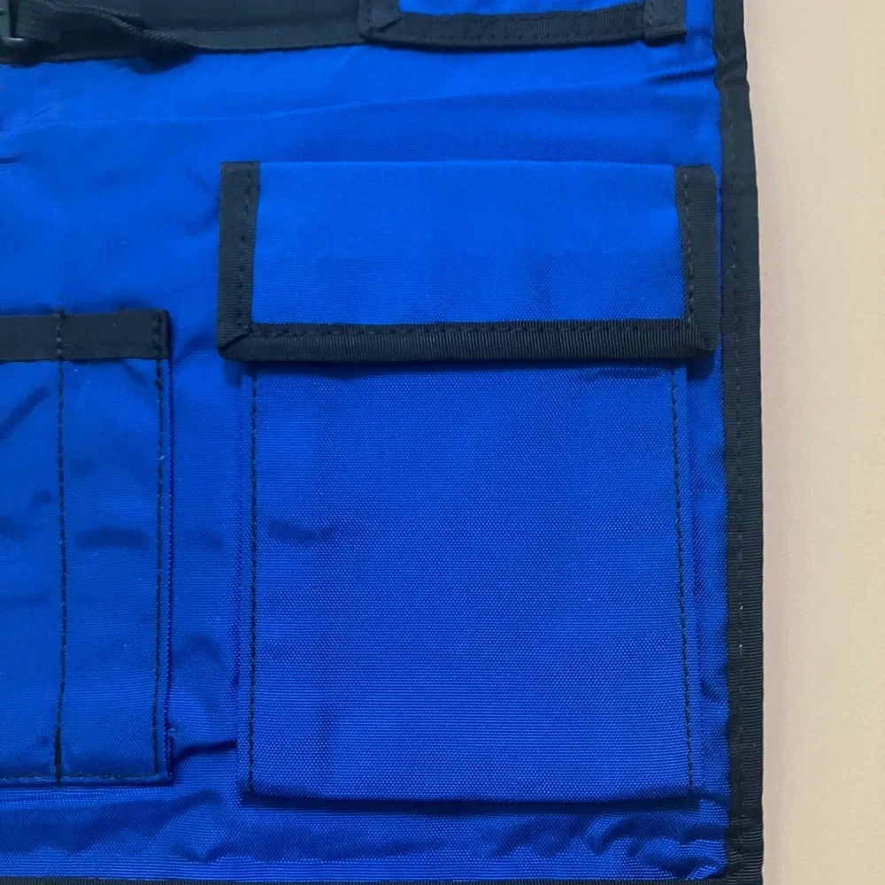 L.L.Bean Travel Toiletry‎ Organizer Case Cosmetic Makeup Bag New Black Blue